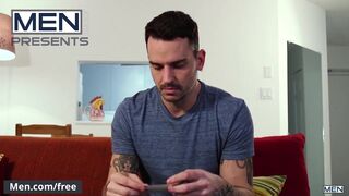 Men - inked hunk Jason Wolfe and Matthew Parker ride cock