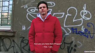 CZECH HUNTER 409 - Good Looking Jock Takes A Survey & Then Agrees To Fuck