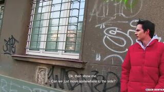 CZECH HUNTER 409 - Good Looking Jock Takes A Survey & Then Agrees To Fuck