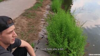 CZECH HUNTER 552 - Cute Twink Patrick Sucks A Stranger's Cock And Gets His Ass Stretched For Money