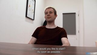 Shy Introverted Dude Can't Say No To A Good Job Even If He Has To Get Fucked In The Ass - BigStr