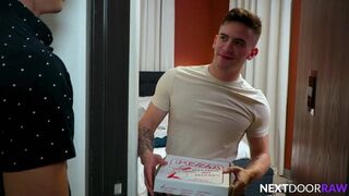 Delivery Guy Gives His Pepperoni To Hunk Client - Trevor Brooks, Ben Masters - Sexy