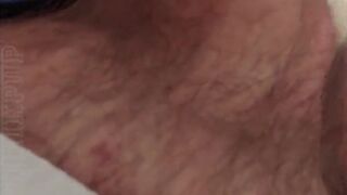 Alpha dom pup jerks off and breeds a clear sleeve toy with cum dripping out