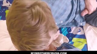 Young Twink StepBrother Has Sex With Older StepBrother After Having Wet Dreams POV