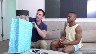 Man Massive Black Cock Pounds Tight Booty Hole