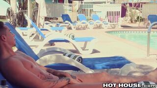Hot - Horny Nic Sahara Seduces Stranger By The Pool