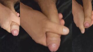 Guy cums from handjob