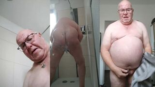 Before, during and after shower