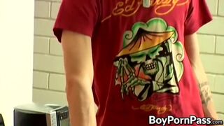 Sex buddies Zack and Phillip enjoy a mutual cock sucking