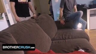 Cock Hungry Boys Zach Brenton & Conor Halsted Slobber On Their Step Bro's Veiny Dick - BrotherCrush