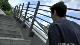 Handjob in Public Park