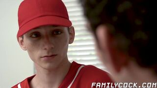 Raw dick sucking and fucking with two kinky stepbrothers