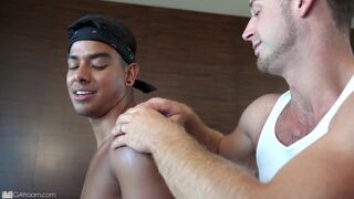 Workout Buddies Play With Sweaty Cocks