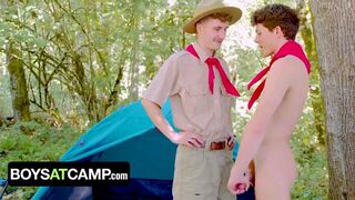 Boys At Camp - Scout Boy Seduces Scout Master By Showing Him His Throbbing Hard Shaft