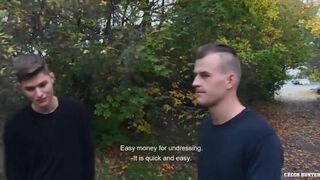 CZECH HUNTER 482 - Two Straight Buddies Agree To Have A 3way For Money