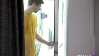 Muscle Hunk Barebacks Young Boy's Anal Cherry 4 Stalking Him