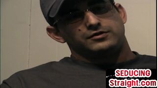 Retro spex straight tugging himself