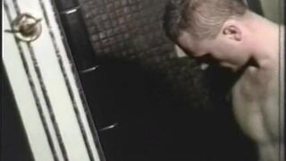 Gay couple have some fun in the shower