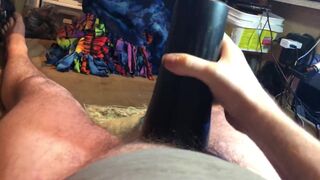 Getting hard and masturbating