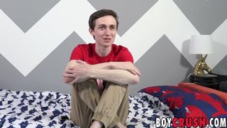 Twink Jacob Jones interviewed before sucking cock 69