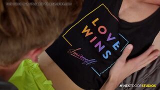 Twink Teen Boys Have Bareback Makeup Sex