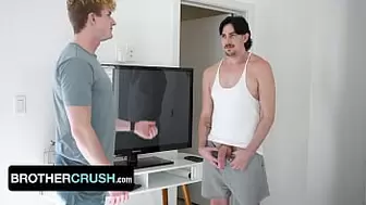 Step Brothers Jack Hunter & Max Lorde Having Sneaky Taboo Fuck Before Shooting Cum - BrotherCrush