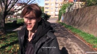 CZECH HUNTER 483 - New Dude In The Neighborhood Gets A Welcoming Fuck