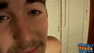 Thug toys with his big hard boner while not making any noise