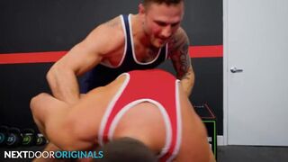 Wrestle Me! Hot Hunk Rivals Flip Fuck - Hot