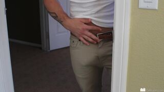 Frat Boy's Fleshlight Can't Compare To Hot Roommate Casey Everetts Big Dick