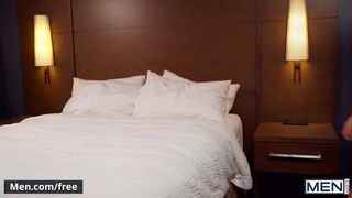 Men - Bottom Damien Kyle Gives A Blowjob To Top Calhoun Sawyer Before Getting His Ass Fucked