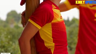 First time with my kinky soccer!