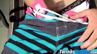 Sexy Jake doing a solo session with his cock and underwear