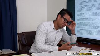 Hot Latino Jock Sucks Boss's BBC To Keep His Job