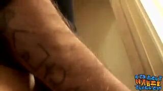 Thug uses fleshlight on his thick dick after fingering it