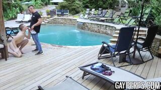 Hot athletic thief seduces horny police officer for blowjob