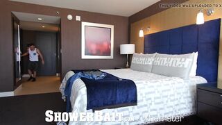 Bait Str8 guy Ollie shower fucked by gay friend