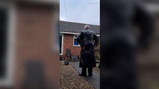 Leather Trench and Pants