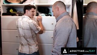ADULT TIME - Straight Guy Brock Kniles Destroys Hungry Bottom Devin Franco's Ass! ANAL CREAMPIE!
