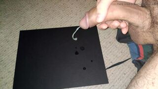 Precum Cum from Hard Curved Dick