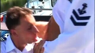 Horny Sailor Gets Deep Anal Fuck From His Colleague on the Boat