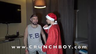 Jess ROYAN fucked by latino twink crossdressed in Santa CLAU