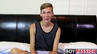 Interview with a new adorable sexy twink Tyler Thayer