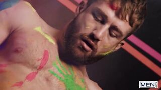 MEN - After Drilling Olivier Robert's Asshole, Theo Brady Aims At His Mouth To Shoot His Cum In