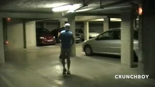 Jess ROYAN fucked in pubilic parlin,g in the night