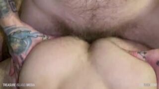 Jack kicks back and lets Riley ride