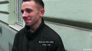 CZECH HUNTER 503 - Euro Hunk Sucks A Monster Cock For Cash