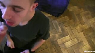 CZECH HUNTER 503 - Euro Hunk Sucks A Monster Cock For Cash