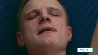 Young Blonde Twink Jacob Strokes His Rock Hard Meat Naked!