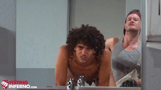 Janitor Ashley Ryder Aggressively Fists Ebony Professional - FistingInferno